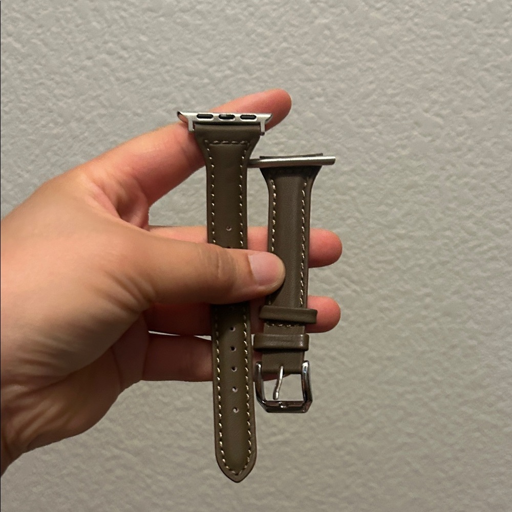 Dark Brown Leather Apple Watch Band - 38/40MM